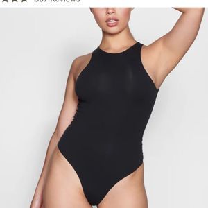 NWT Skims Fits Everybody High Neck Bodysuit in Onyx L